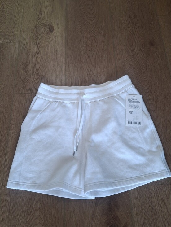 lululemon athletica Pants - lululemon athletica Scuba Nwt White Drawstring Athletic Shorts